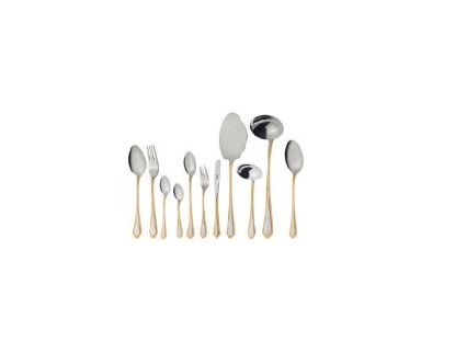 تصویر سرویس قاشق و چنگال 86 پارچه ناب استیل مدل ونیز (جعبه مشکی)